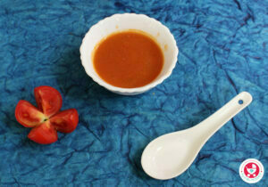 बीमारी के दौरान छोटों को हाइड्रेट करने का सबसे अच्छा तरीका गर्म सूप देना है। शिशुओं और बच्चों के लिए यह मलाईदार टमाटर का सूप।